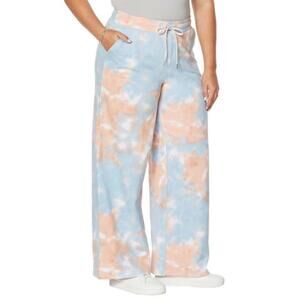 NWT SkinnyGirl Zach French Terry Stonewashed Tie Dye Lounge Pants, Small